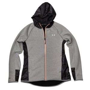 Under Armour Black and Dark Gray ColdGear Hooded Jacket